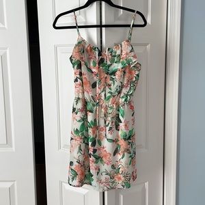 Love Tree Floral Mini Dress
